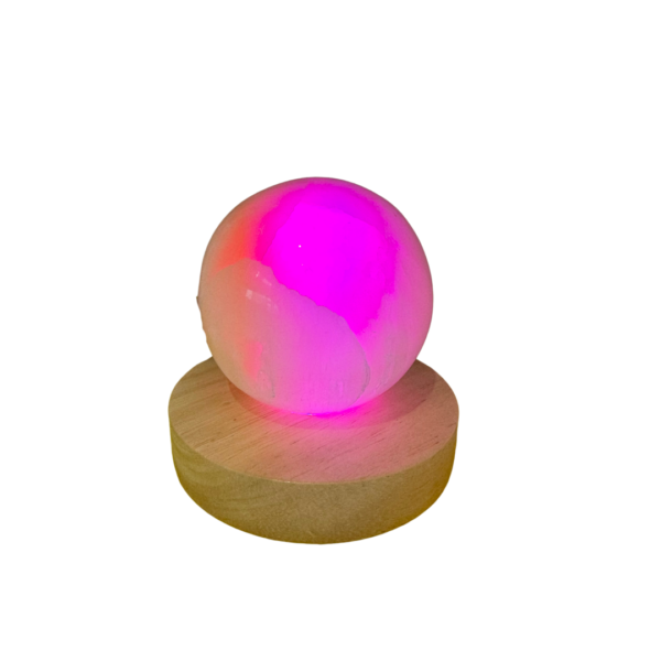 Esfera con iluminiación led cromoterapéutica